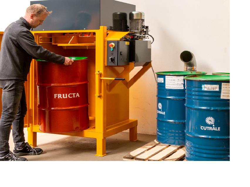 Komprimering av oljefat